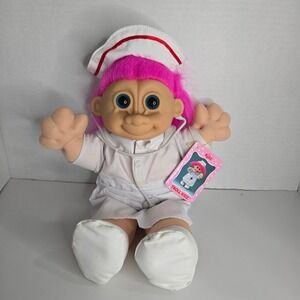 Vintage Russ Trolls Doll Plush Stuffed Animal Nurse Doctor New With Tag